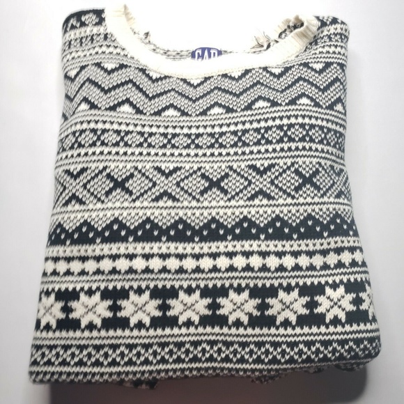 Vintage GAP Ski Sweater Fair Isle Size L - Picture 8 of 8
